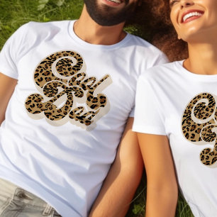 Leopard Print Cool Dad Matching Mummy and Me T-Shirt