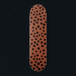 Leopard Print Dots Rust Terracotta Cheetah Spots Skateboard<br><div class="desc">Animal Print – Leopard print spots - earthy tones - brown / rust.</div>