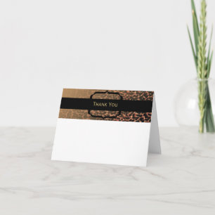 Leopard Print Elegance Thank You Card
