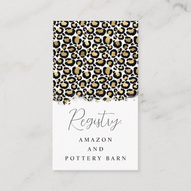 Leopard Print Enclosure Cards - Cheetah (Front)