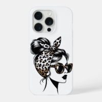 Leopard Print Fashion Girl iPhone Case
