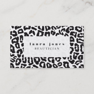 Leopard Print Fashion Template Business Card