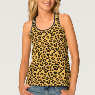 Leopard Print Faux Fur Singlet