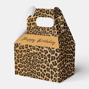 Leopard print favour box