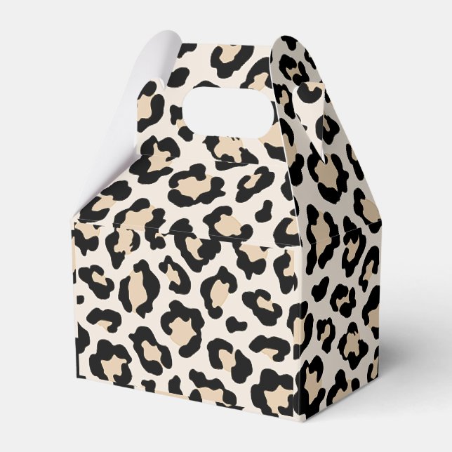 Leopard print favour box (Front Side)