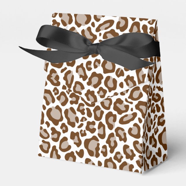 Leopard Print Favour Box (Front Side)