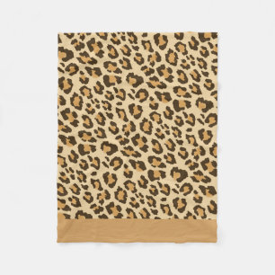 Leopard Print Fleece Blanket
