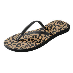  Leopard Print Flip Flops Sandals