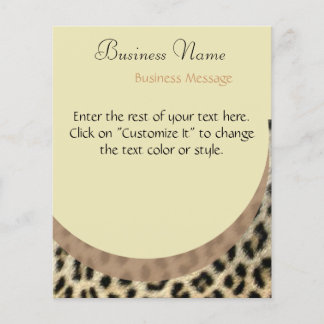 Leopard Print Flyer