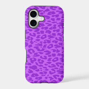 Leopard Print Fur. Vintage Orchid (vilolet) Colour