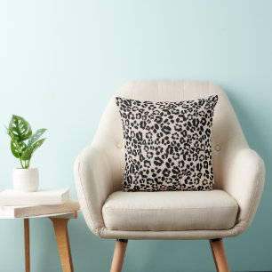 Leopard Print Glam #1 - landscape #pattern #decor Cushion