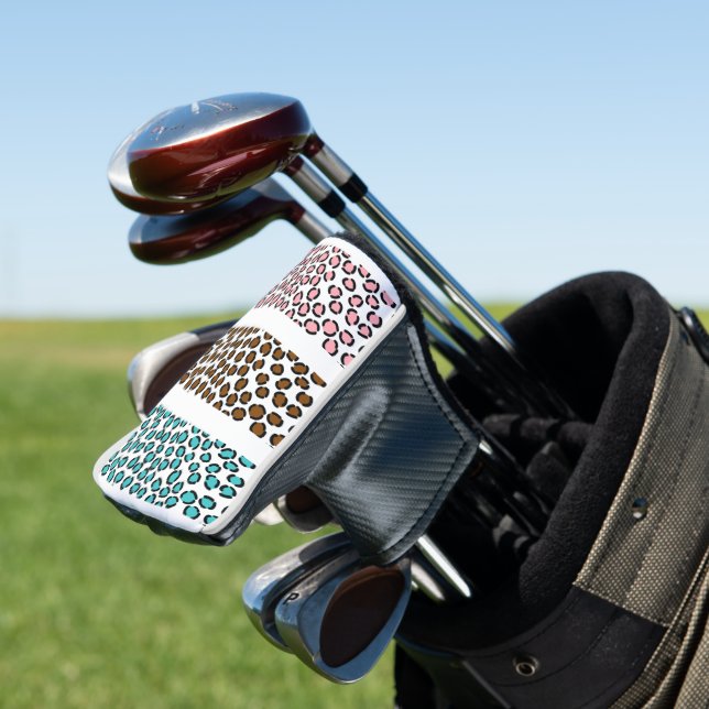 Leopard Print Golf Head Cover (In Situ)