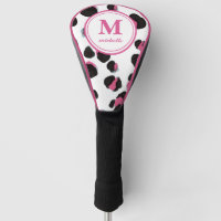 LEOPARD PRINT Golf | personalised NAME monogram 