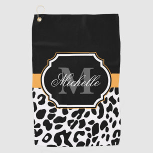 Leopard Print Golf Towel