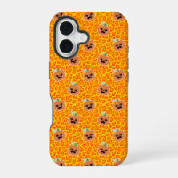 Leopard print Halloween pattern