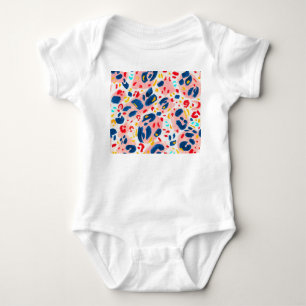 Leopard print: hand-painted watercolor. baby bodysuit