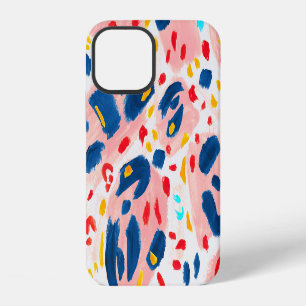 Leopard print: hand-painted watercolor. iPhone 12 case