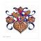 Leopard Print Hearts Pink & Blue Burst Poster