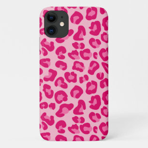 Leopard Print in Pastel Pink, Hot Pink and Fuchsia Case-Mate iPhone Case