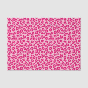 Leopard Print in Pastel Pink, Hot Pink and Fuchsia Tissue Paper