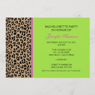 Leopard Print Invitation