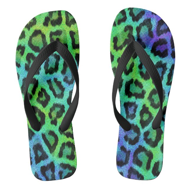 Leopard Print Jandals (Footbed)