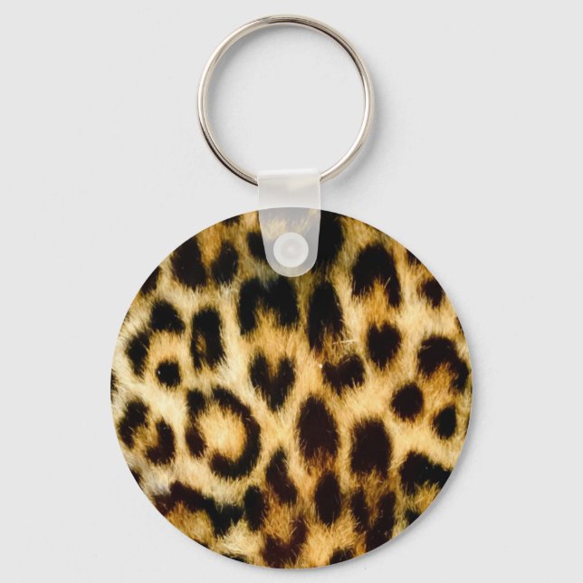 Leopard print key ring (Front)