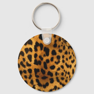 leopard print key ring