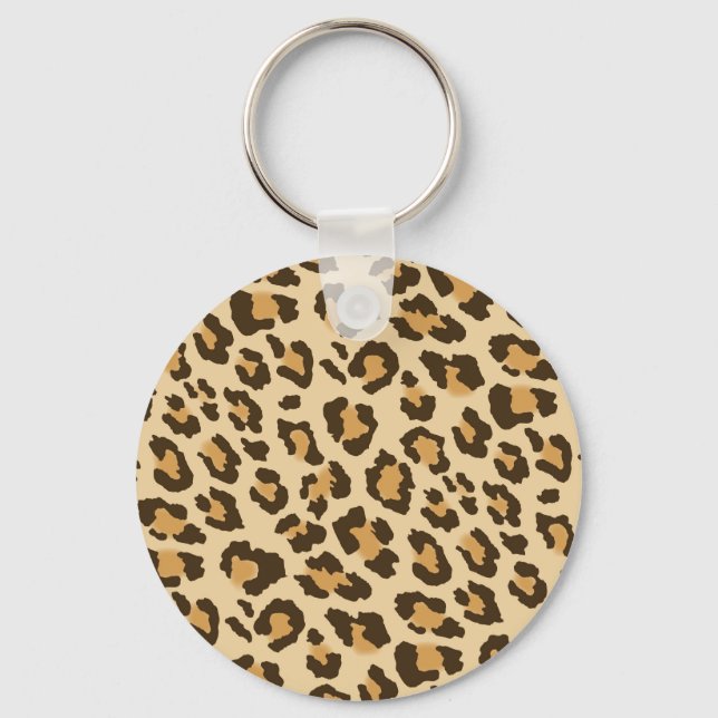 Leopard Print Key Ring (Front)