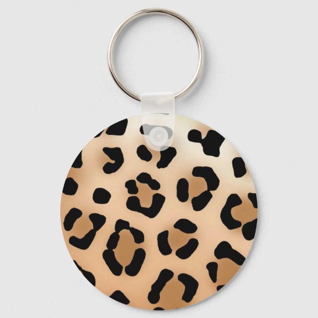 Leopard Print Keychain (Front)