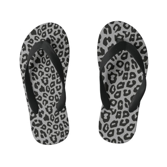 Leopard Print Kid's Jandals (Footbed)
