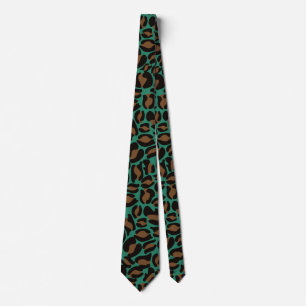 Leopard Print Kitch Retro Wedding Groomsmen Tie