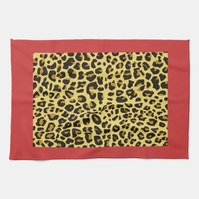 Leopard Print Kitchen Towels (Horizontal)