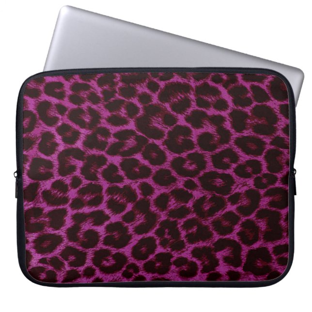 Leopard Print Laptop Sleeve (Front)