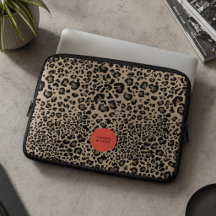 Leopard Print Laptop Sleeve | Neoprene Case