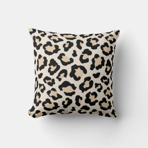 Leopard print lavender cushion