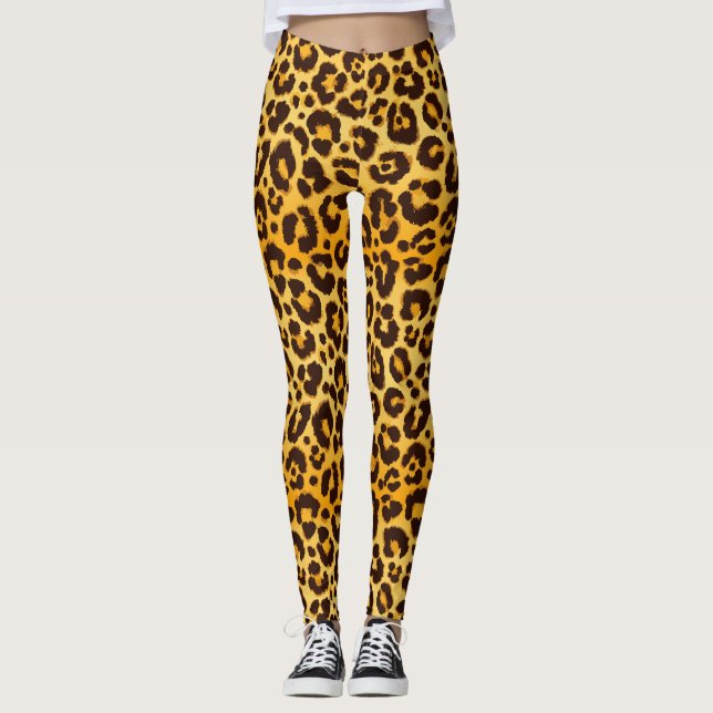 Leopard Print Leggings (Front)
