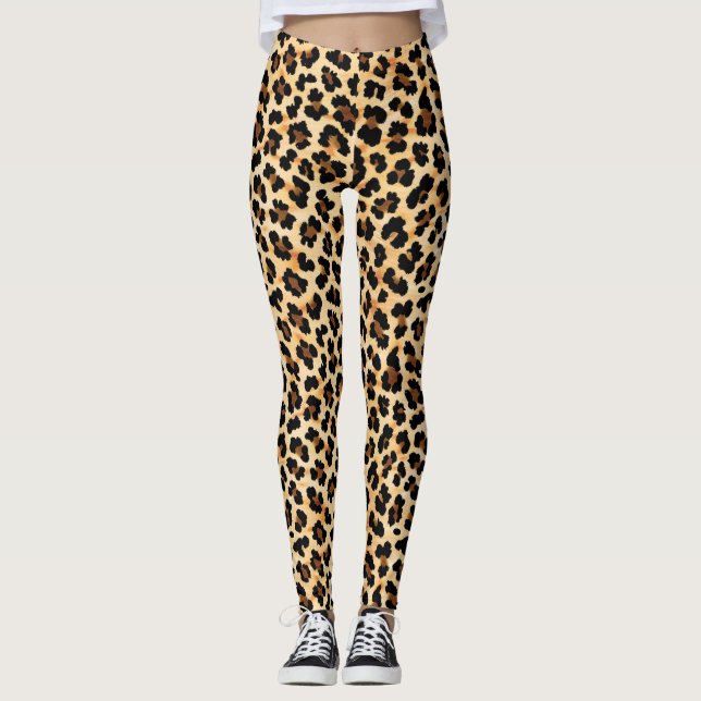 Leopard print leggings (Front)
