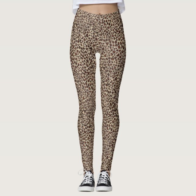 Leopard Print Leggings (Front)
