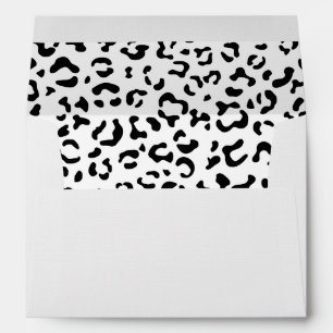 Leopard Print, Leopard Spots, Black And White Envelope