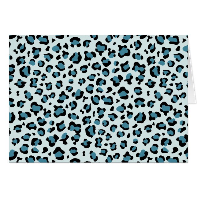 Leopard Print, Leopard Spots, Blue Leopard (Front Horizontal)