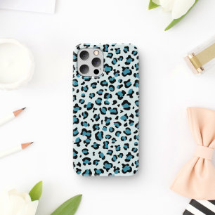 Leopard Print, Leopard Spots, Blue Leopard Case-Mate iPhone Case