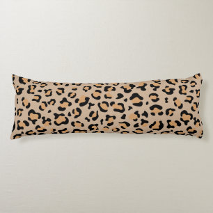 Leopard Print, Leopard Spots, Brown Leopard Body Cushion
