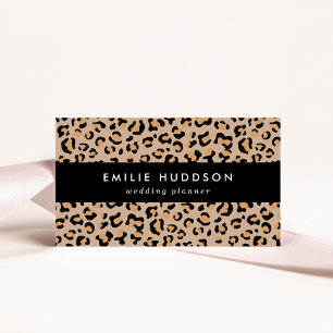 Leopard Print, Leopard Spots, Brown Leopard Business Card