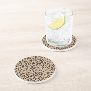 Leopard Print, Leopard Spots, Brown Leopard Coaster