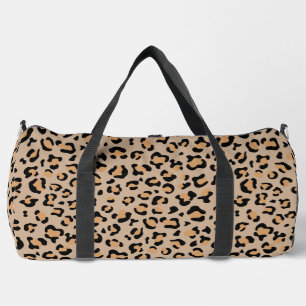 Leopard Print, Leopard Spots, Brown Leopard Duffle Bag