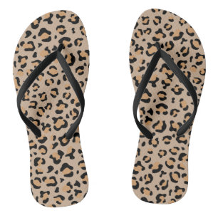 Leopard Print, Leopard Spots, Brown Leopard Jandals