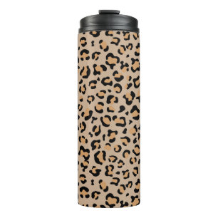 Leopard Print, Leopard Spots, Brown Leopard Thermal Tumbler