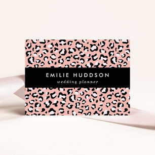 Leopard Print, Leopard Spots, Pink Leopard Business Card