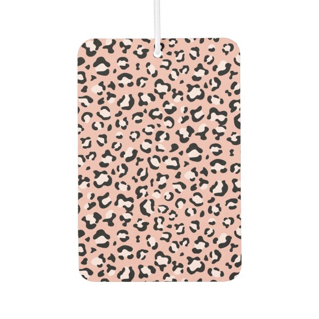 Leopard Print, Leopard Spots, Pink Leopard Car Air Freshener (Front)